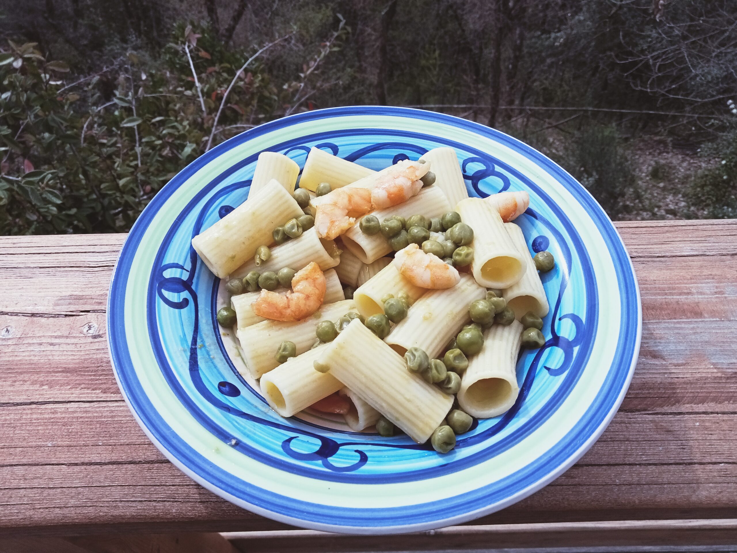 Rigatoni con mazzancolle e piselli I Menu dell'Amicizia